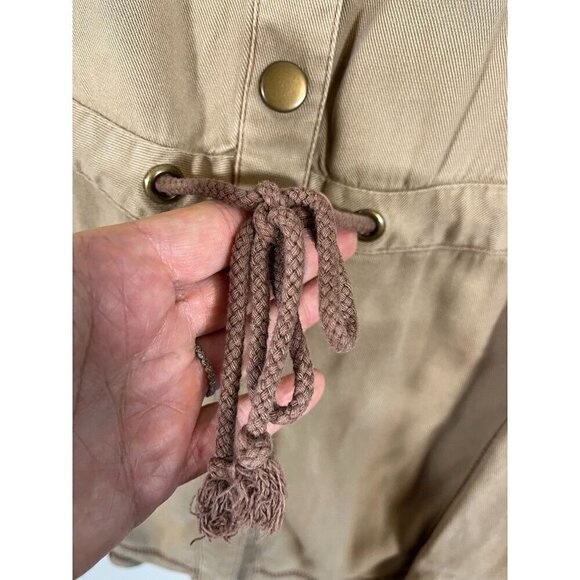 XCVI Edgy Urban Skirt M Tan Indie Hippie Western Grunge Sleaze Concert Western - Picture 3 of 12